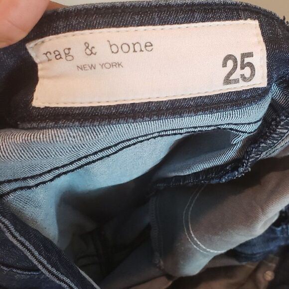 Rag and Bone Cate Mid Rise Ankle Skinny Jeans Size 25 - Picture 7 of 8